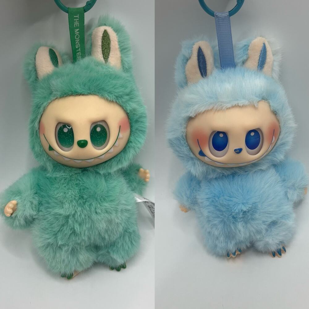 2PC-POP MART THE MONSTERS - Labubu Plush Keychain (Serenity)